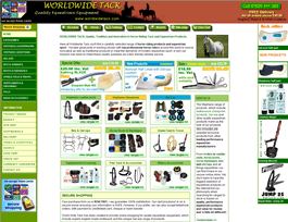 Latest Online Shop :  World Wide Tack, quality and innovative horse tack and horse riding equipment for equestrian performance - over 300  products to choose from