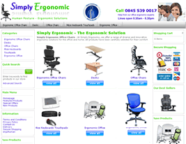 Online Shop of Ergonomic Solutions such as Ergonomic Office Chairs and Ergonomic Seating